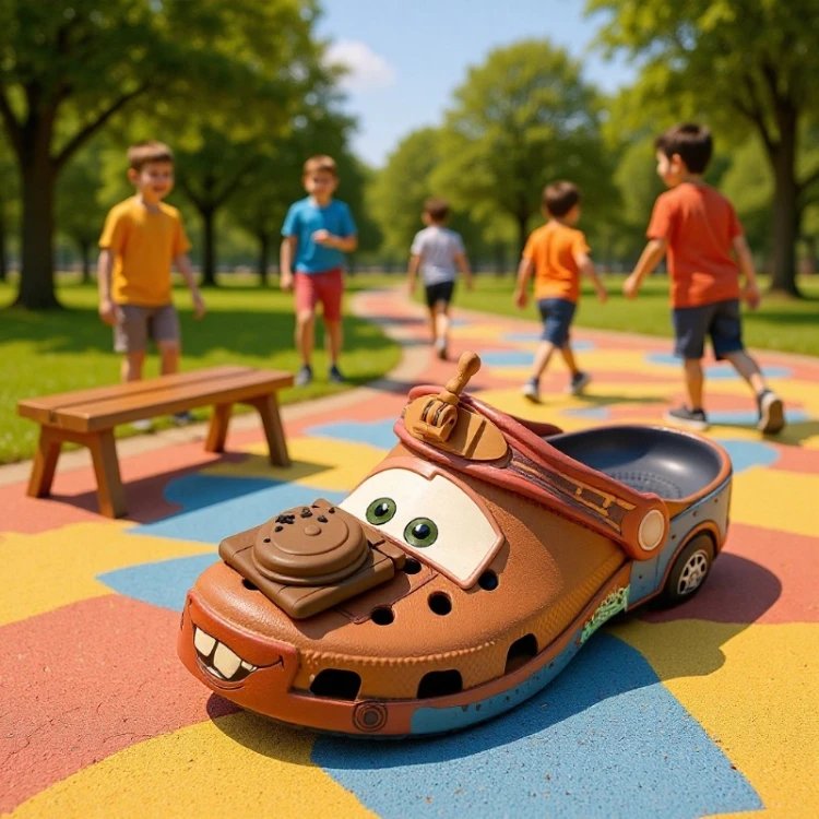 Zoccoli Crocs con personaggio carro attrezzi