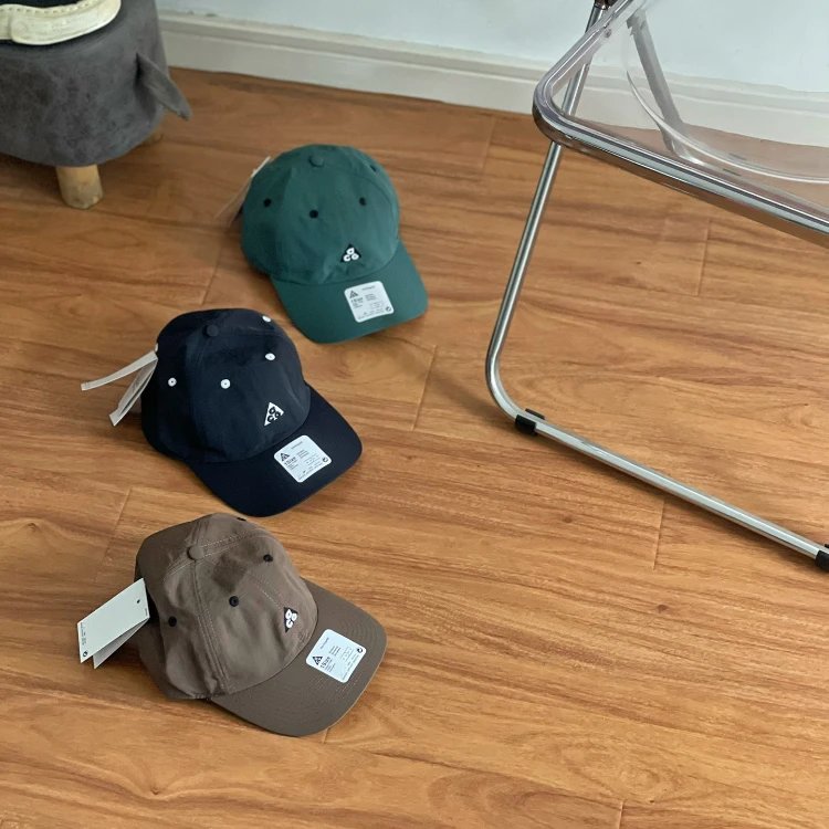 Soft-Crown Six-Panel Cap with Embroidered Triangle Logo
