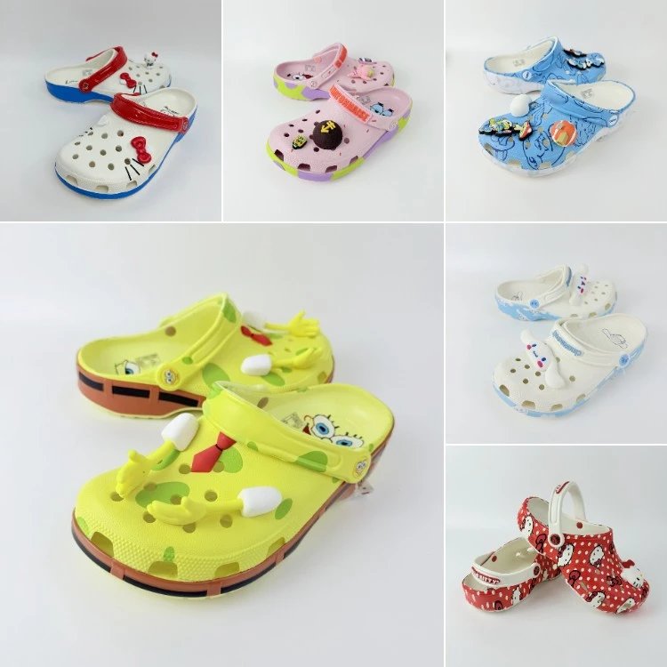 Zoccoli Crocs — Motivo cartoon · cinturino sul tallone