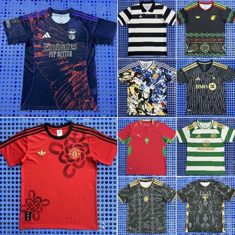 Adidas football jersey — printed · striped