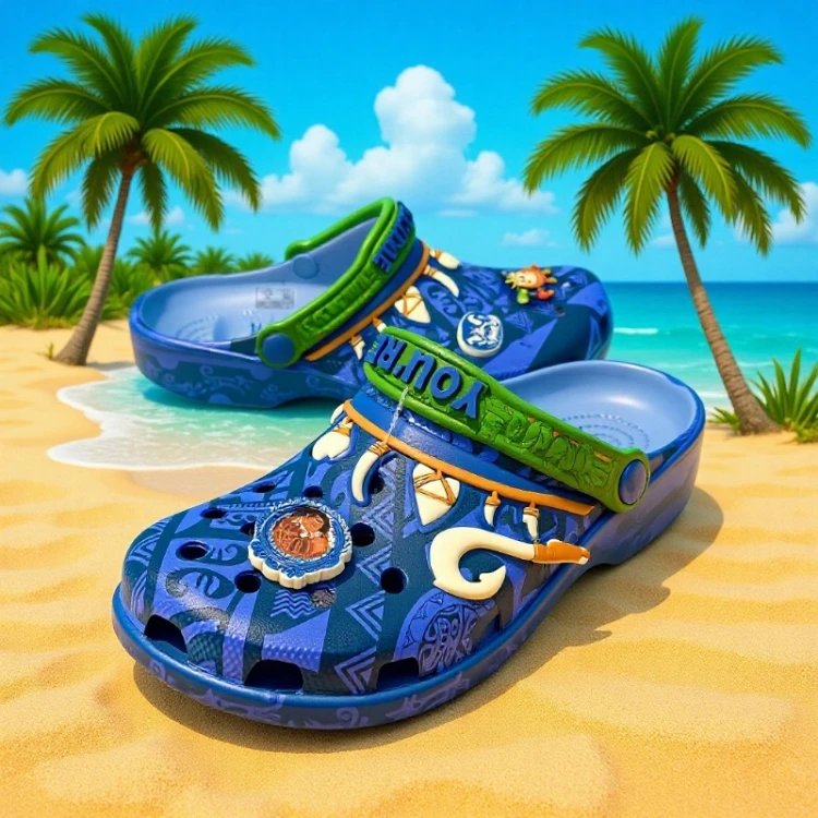 Zoccoli Crocs — Stampa grafica · cinturino sul tallone