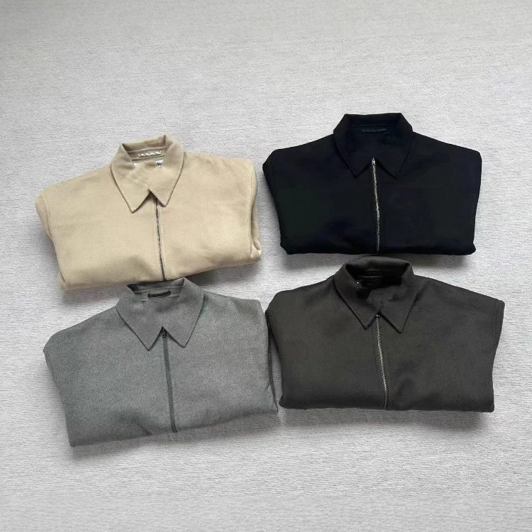 Bunda Acne Studios — špičatý límec · Zapínání na zip