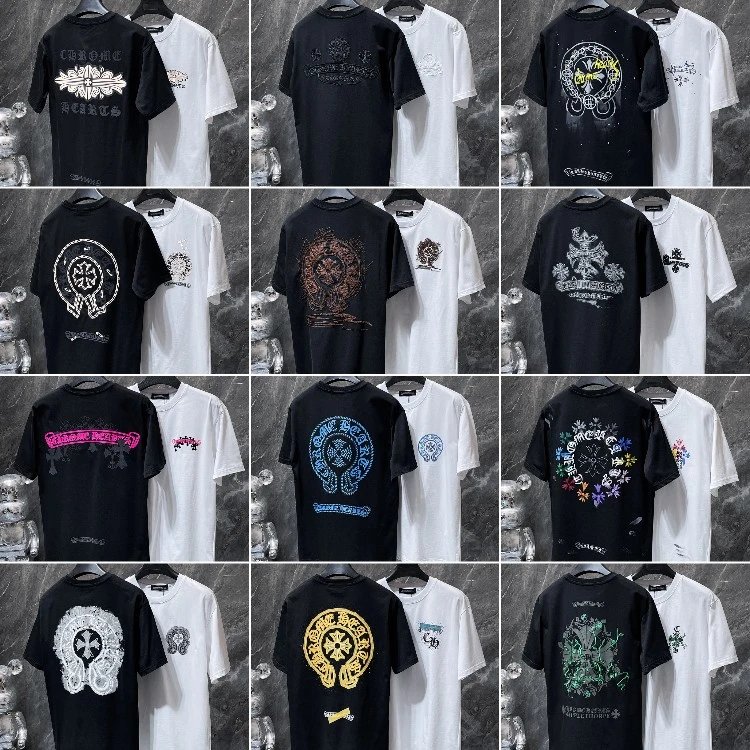 Camiseta Chrome Hearts — Estampado gráfico · Manga corta