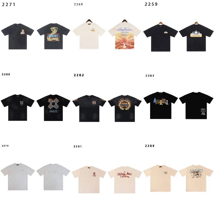 Camiseta Amiri — Estampado gráfico · Manga corta