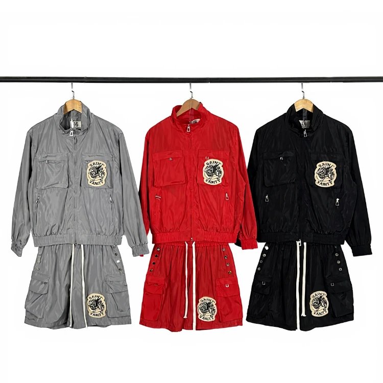 Apparel styles — stand collar · zip-up
