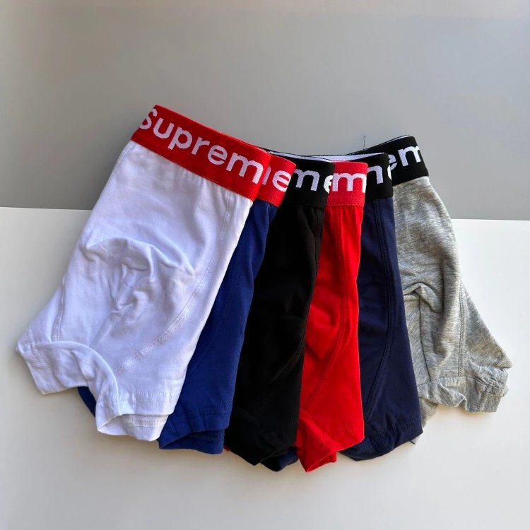 Cuecas boxer ajustadas Supreme — cós com letras · Cós elástico