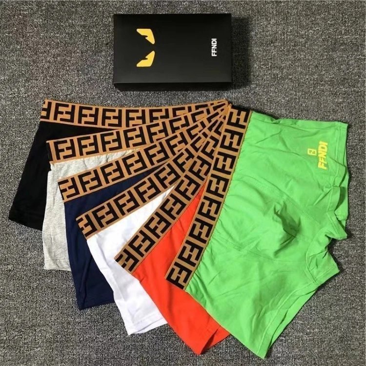 Fendi aansluitende boxershorts — Monogram · tailleband met letters