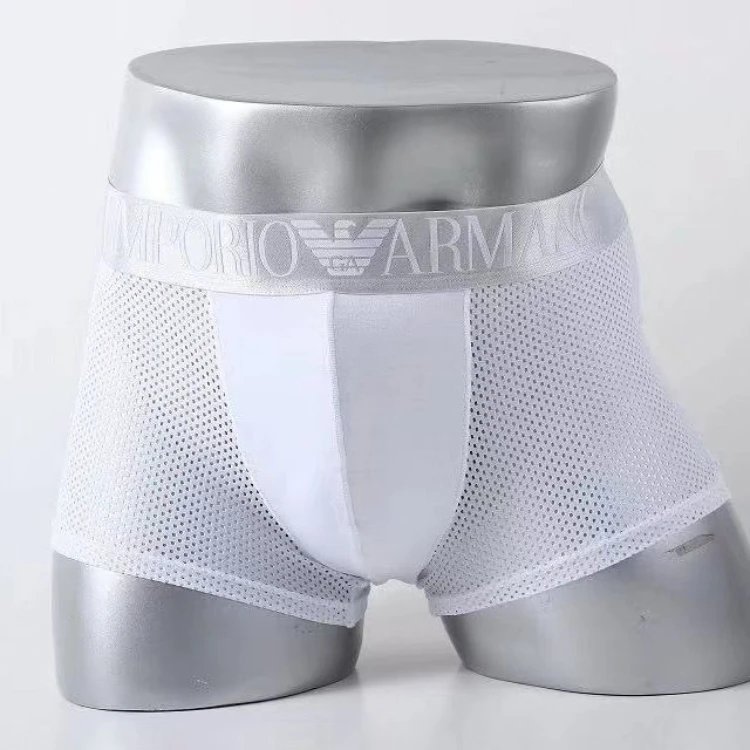 سراويل بوكسر داخلية ضيقة Emporio Armani — حزام خصر بحروف · خصر مطاطي
