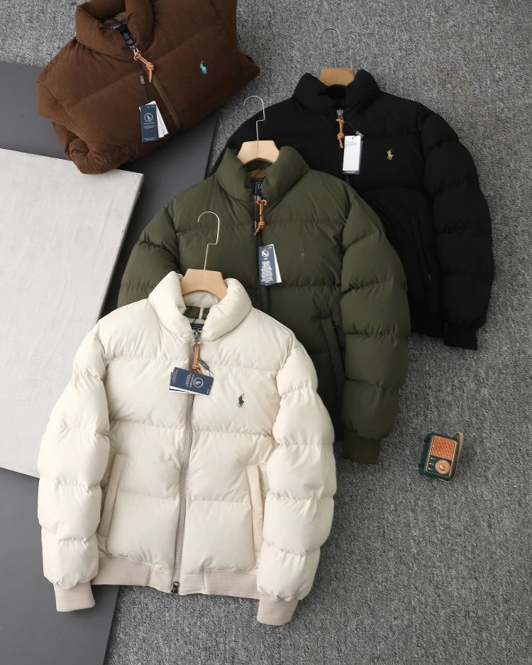 Quilted jacket — quilted · point collar