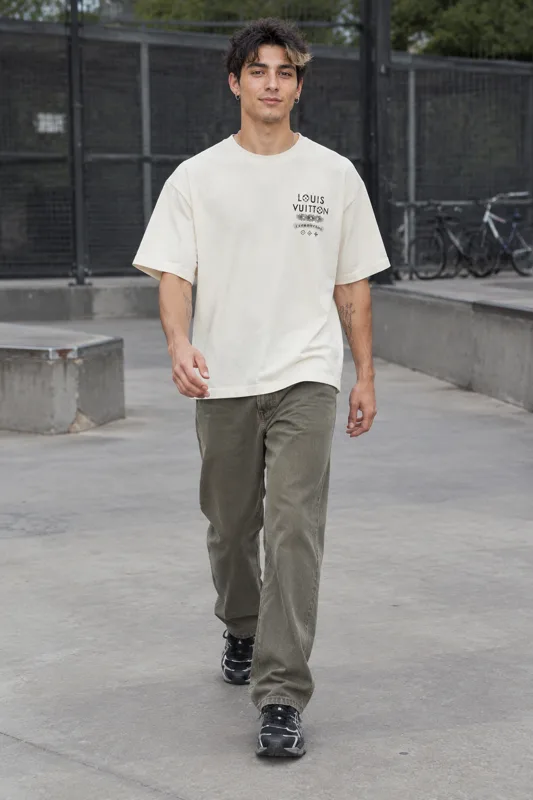 Louis Vuitton Distressed & Asics Gel-Kayano Low-Top outfit · Rio