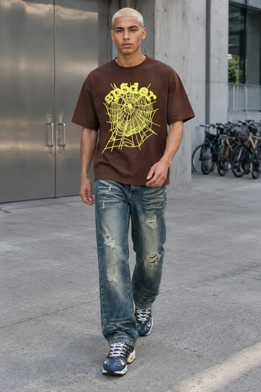 Outfit met Sp5der T-shirt met korte, kledingmodellen en Nike Air Max Terrascape · Nico