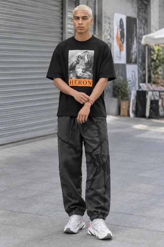 Heron Graphic Print, Zip-Up Hoodie and Jogger & Nike M2K Tekno Chunky outfit · Nico