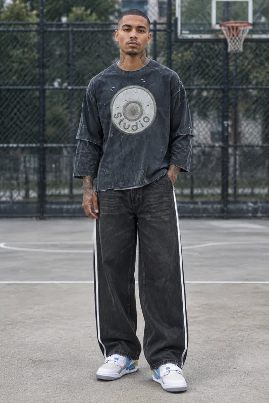Acne Studios sweatshirt, Balenciaga jeans & Nike Legacy 312 Low outfit · Milo