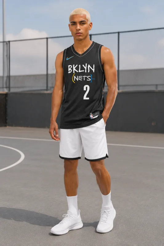 Brooklyn Basketball Jersey Sleeveless V-Neck outfit · Nico