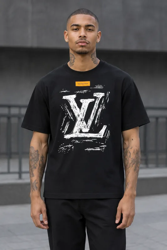 Louis Vuitton Graphic Short-Sleeve Crewneck T-Shirt outfit · Milo